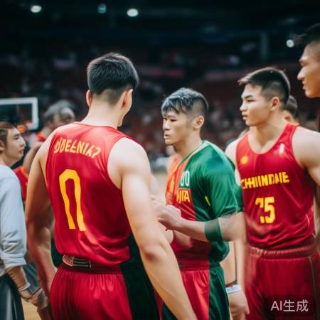 男篮球员暖心举动：逐一与沙特受伤队员击掌！