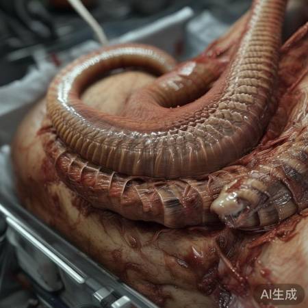 4.5米长虫惊现男子体内，排出过程触目惊心！