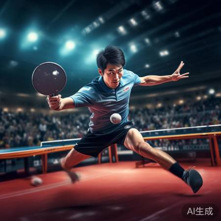 樊振东打球神技再现：一球把自己打立正！